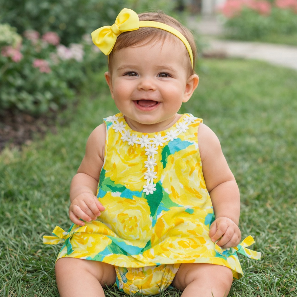 Lilly Pulitzer Baby Shift Sunglow First Impressions 6/12m Nwt
